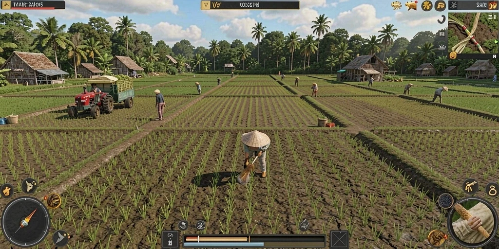 Screenshot menunjukkan momen seru dalam pertandingan.